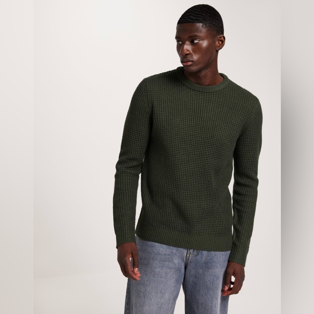 JACK & JONES JJEWILLIAM KNIT CREW NECK SN
